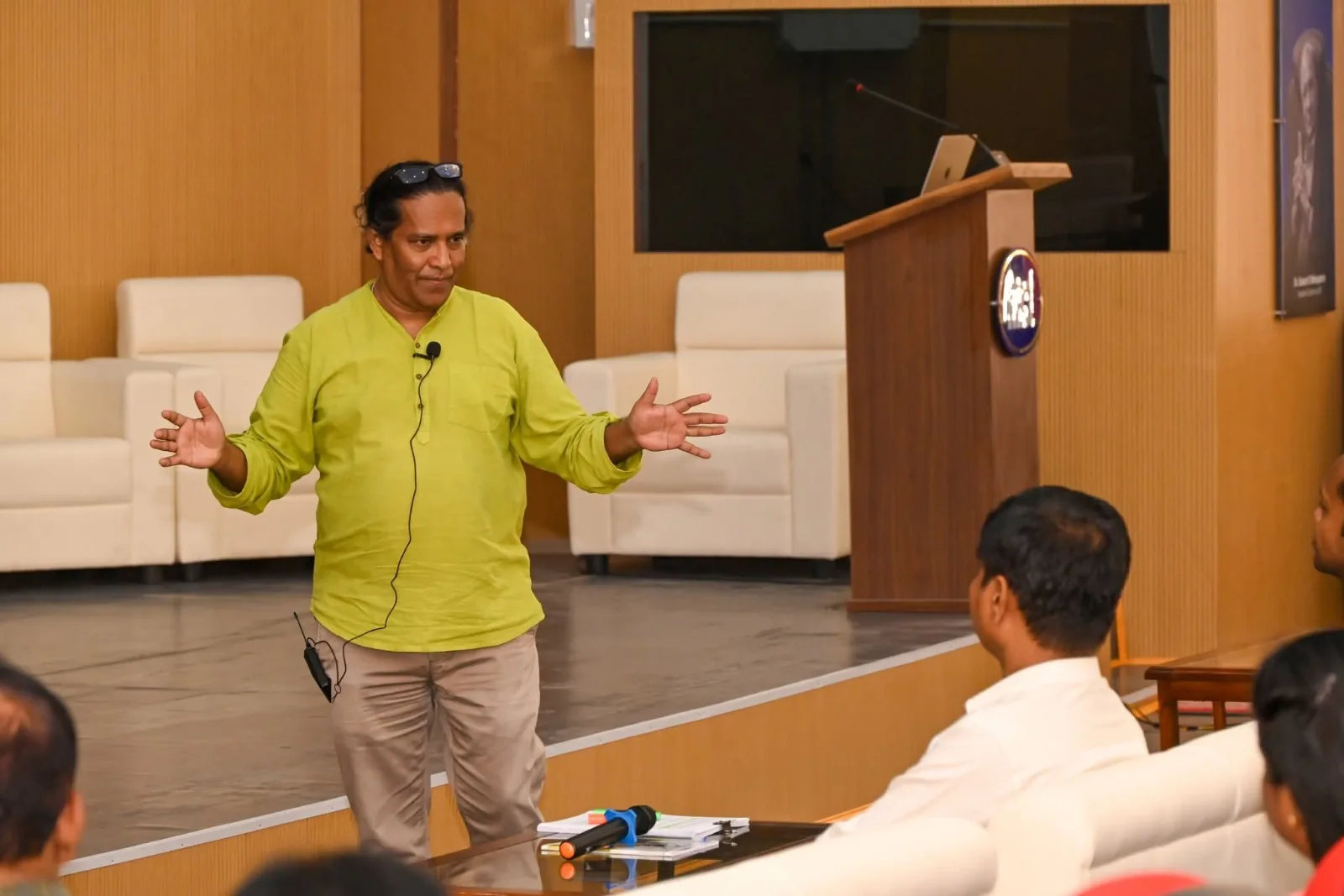 Vishwas during a keynote delivery session.